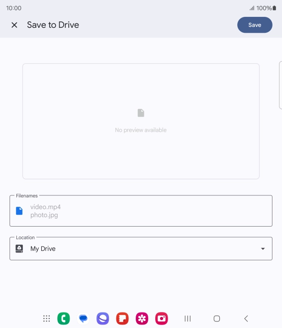 Press the field below 