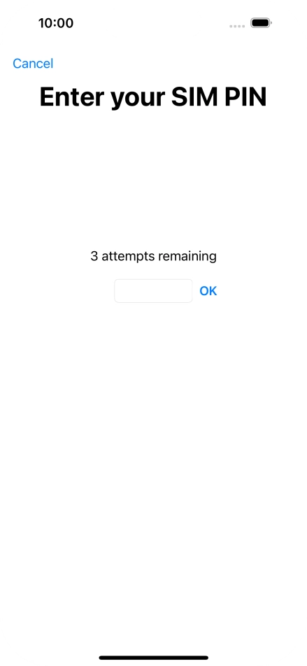 If your SIM is locked, key in your PIN and press OK. The default PIN is 1111.