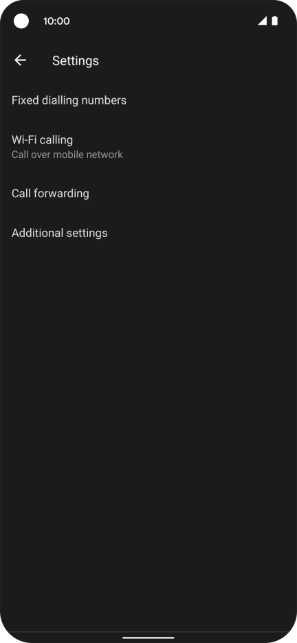 Press Wi-Fi calling.