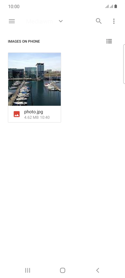 Press the required file.