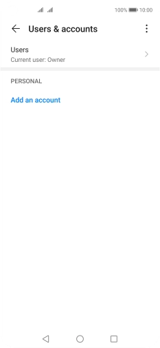Press Add an account.