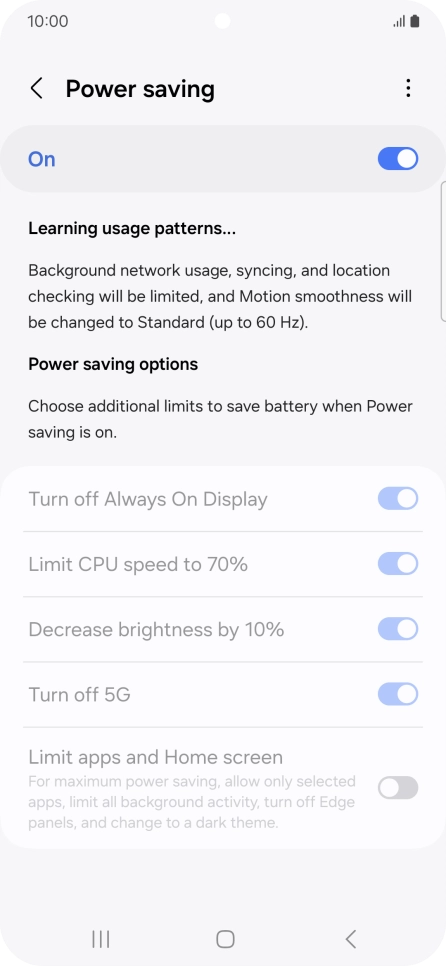 Press the Home key to return to the home screen.