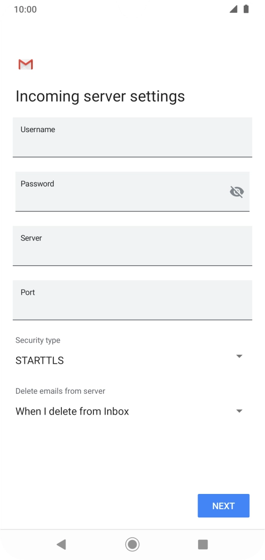Press the field below 