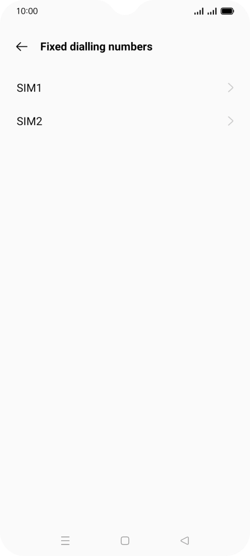 Press the required SIM.