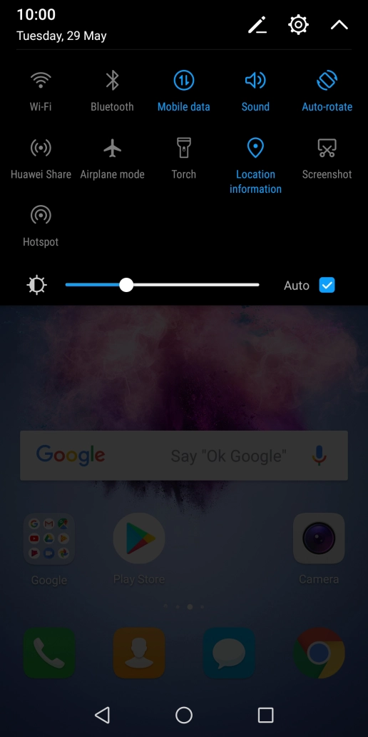 Press Airplane mode to turn the function on or off.