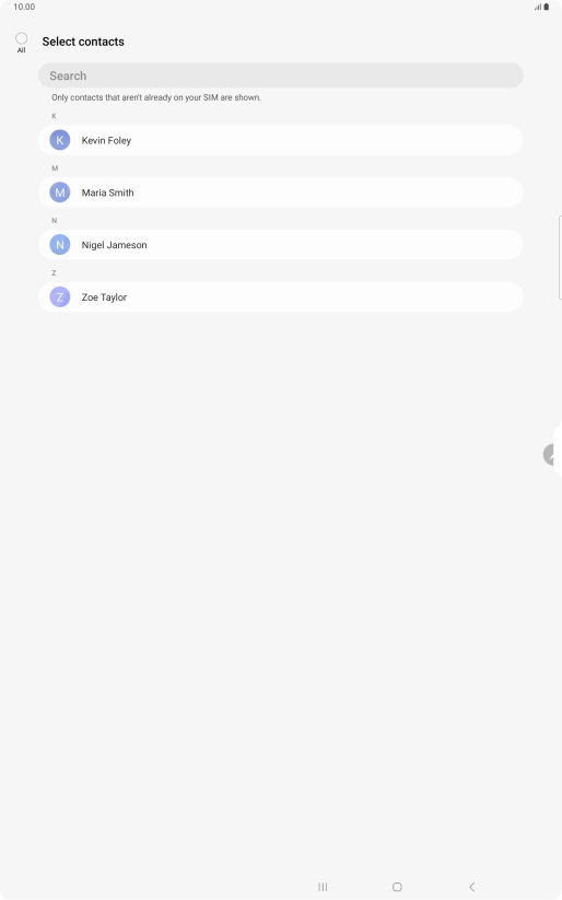 Press the field above 