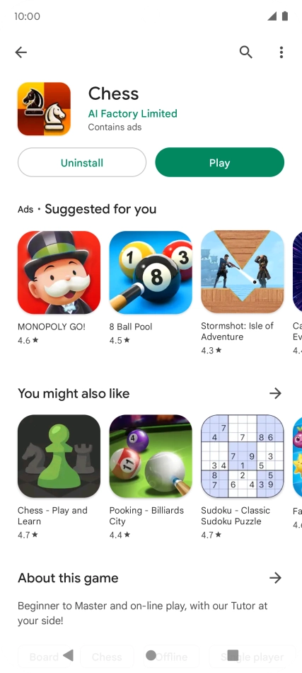 Press the Home key to return to the home screen.