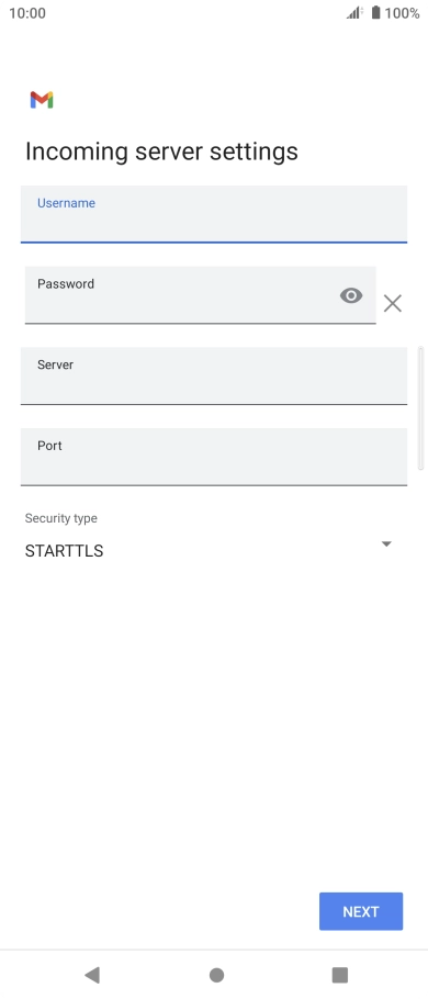 Press the field below 