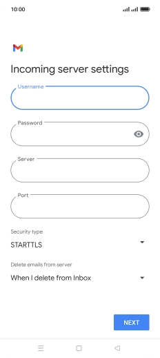 Press the field below 