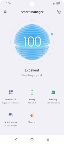 Press Battery.