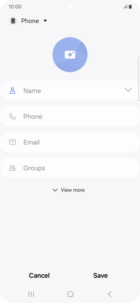 Press the address book drop down list.