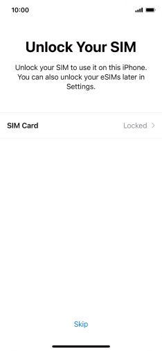 Press SIM Card.