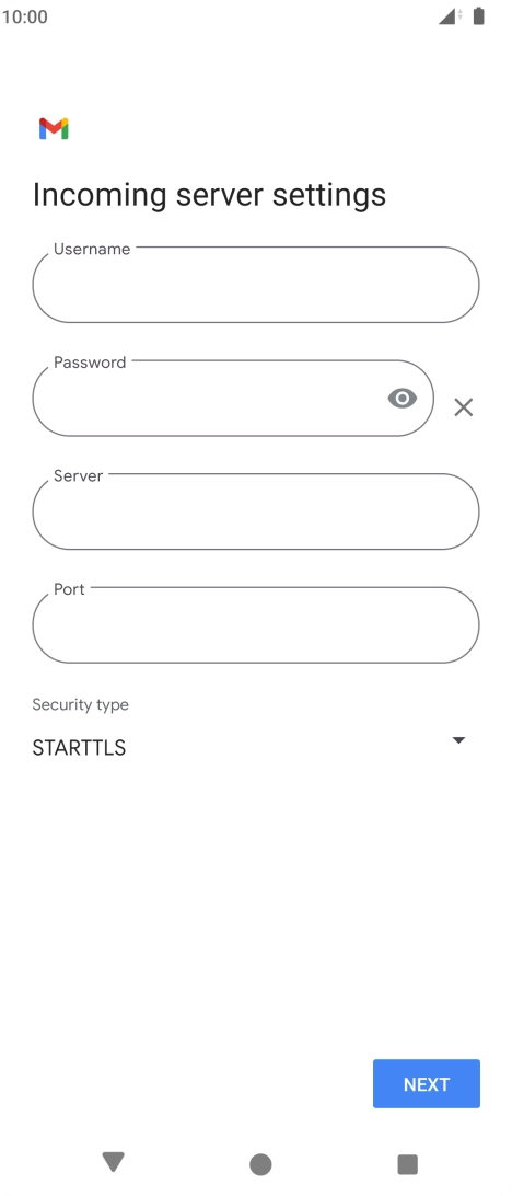 Press the field below 
