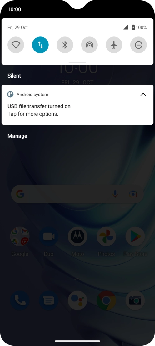 Press Tap for more options..