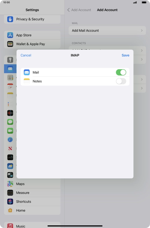 Press Save. Your email account has now been set up. To select more settings for incoming and outgoing server, proceed with the following steps.