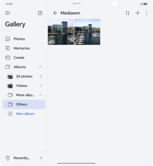 Press and hold any picture or video.