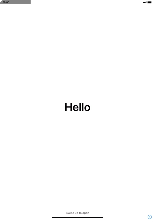 Slide your finger upwards starting from the bottom of the screen.