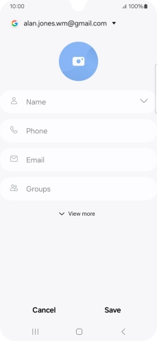 Press Name and key in the required name.