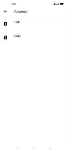 Press the required SIM.