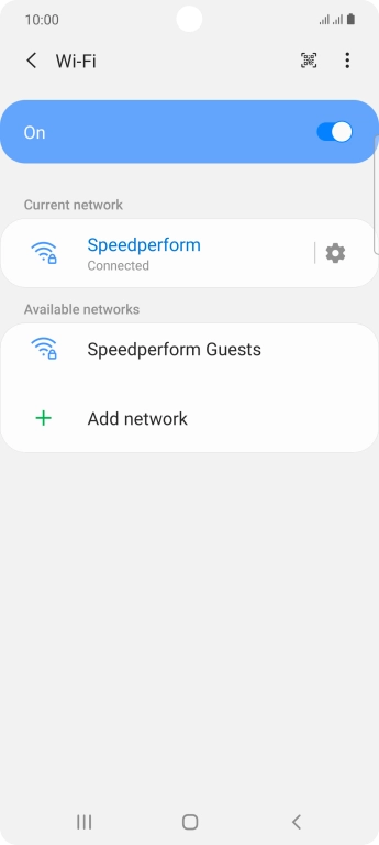 Press the Home key to return to the home screen.