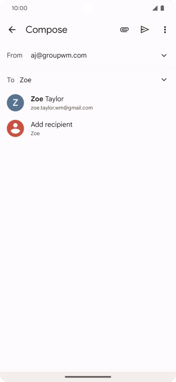 Press the required contact.