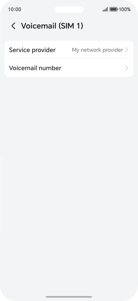 Press Voicemail number.