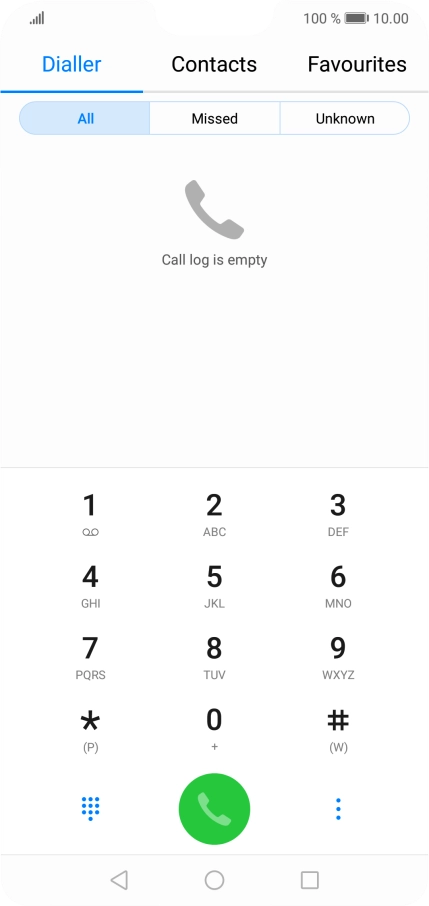 Press the menu icon.