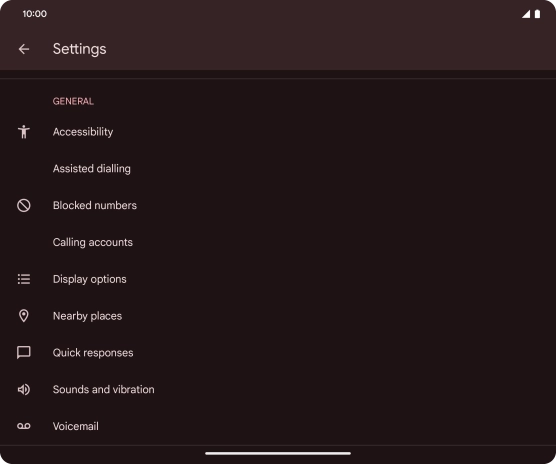 Press Calling accounts.