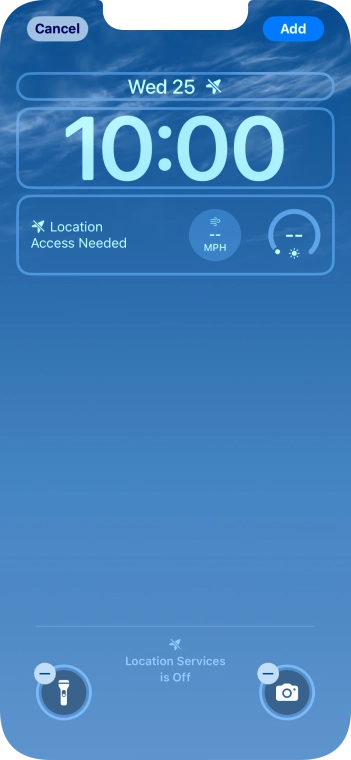 To customise the way the lock screen date is displayed, press the date widget and follow the instructions on the screen to find the required widget display mode.