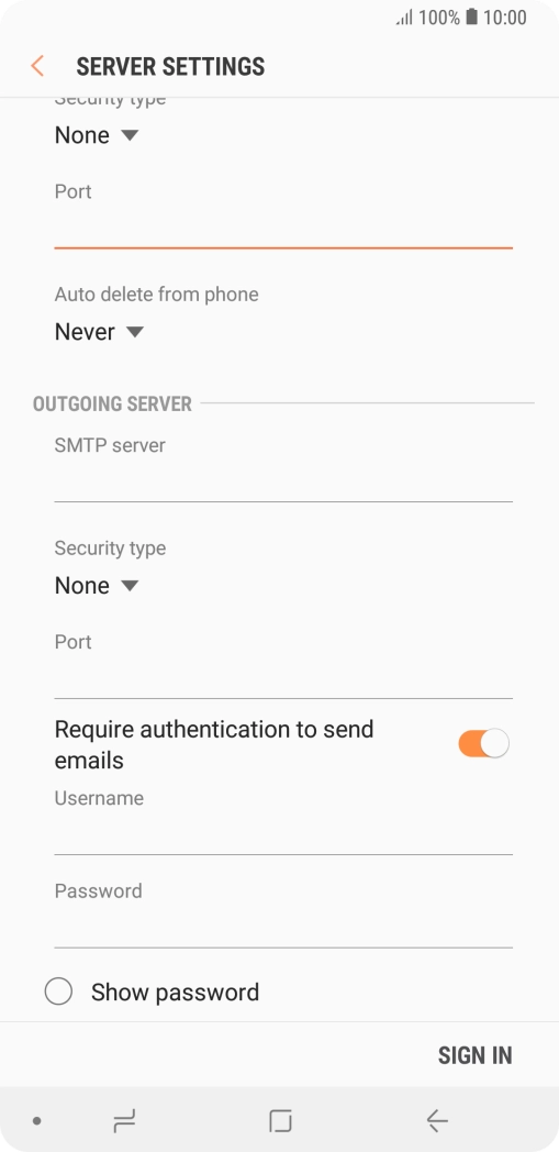 Press the drop down list below 
