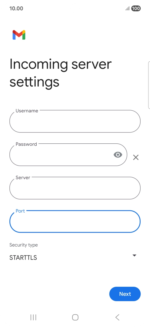 Press the drop down list below 