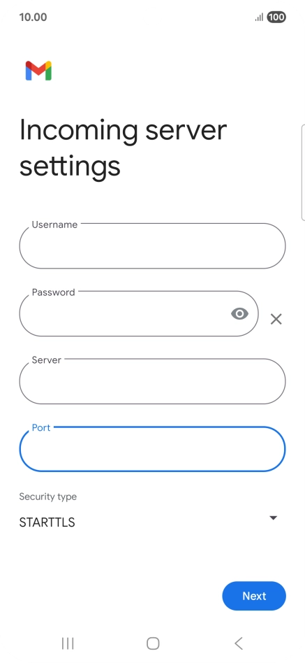 Press the drop down list below 