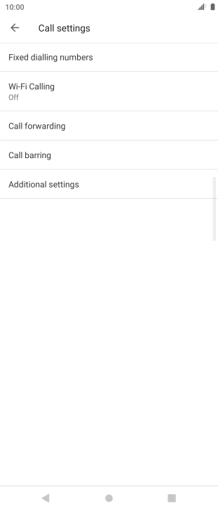 Press Additional settings.