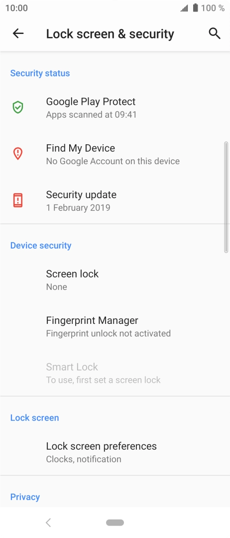 Press the Home key to return to the home screen.