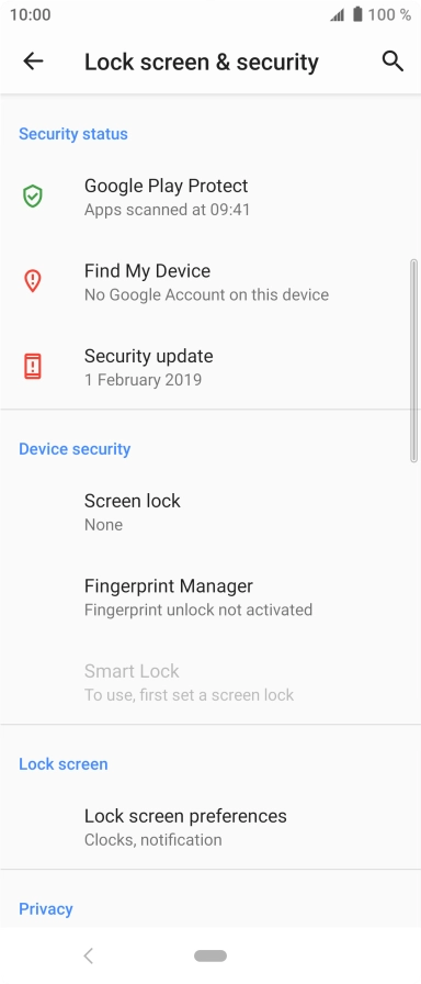 Press the Home key to return to the home screen.