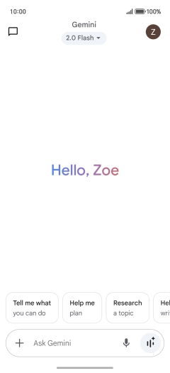Press the profile icon.