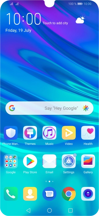 Press the phone icon.
