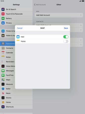 Press Save. Your email account has now been set up. To select more settings for incoming and outgoing server, proceed with the following steps.