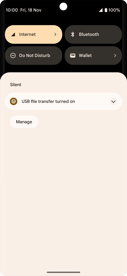 Press the drop down list.