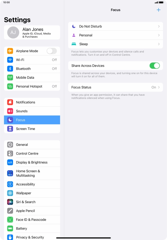 Press Do Not Disturb.