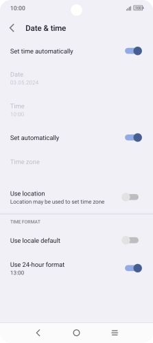 Press the Home key to return to the home screen.