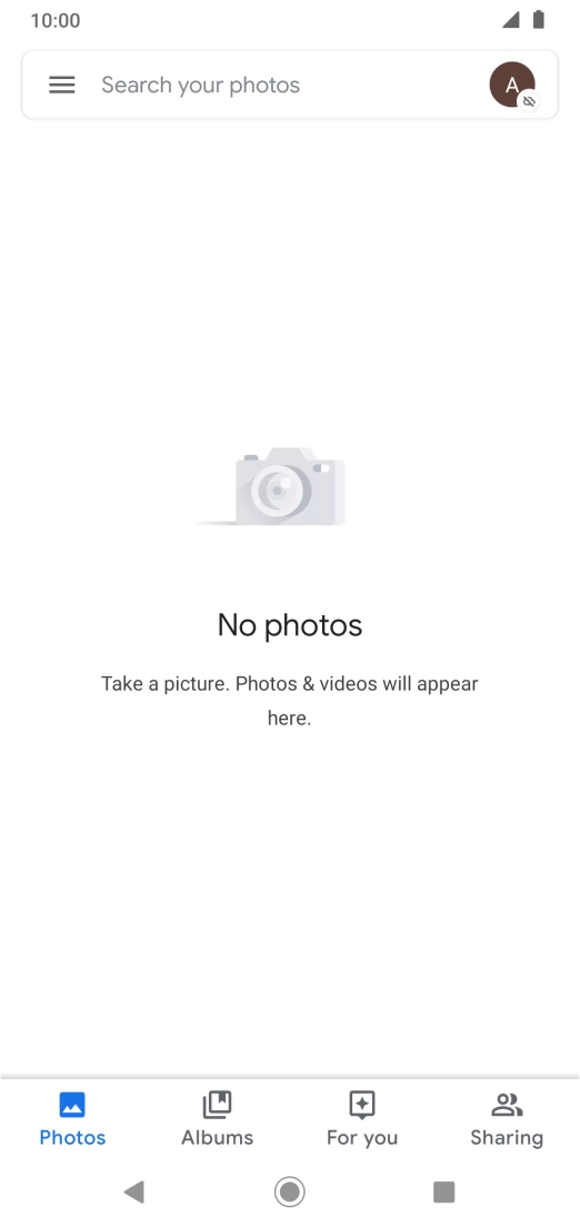 Press Albums and go to the required folder.