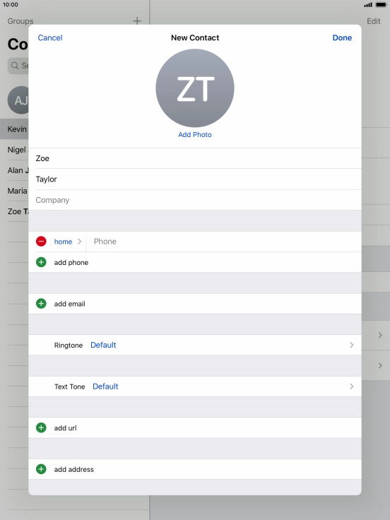 Press Phone and key in the required phone number.