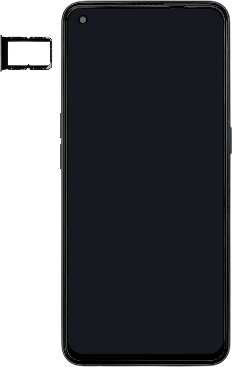 Turn your SIM so the angled corner of the SIM matches the angled corner of the first SIM holder and place your SIM in of the first the SIM holder.