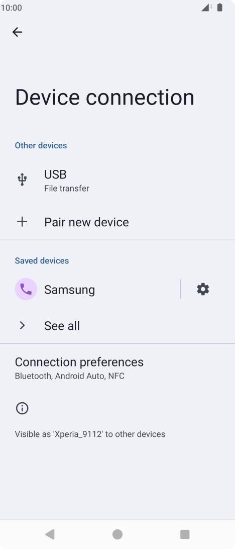 Press the Home key to return to the home screen.
