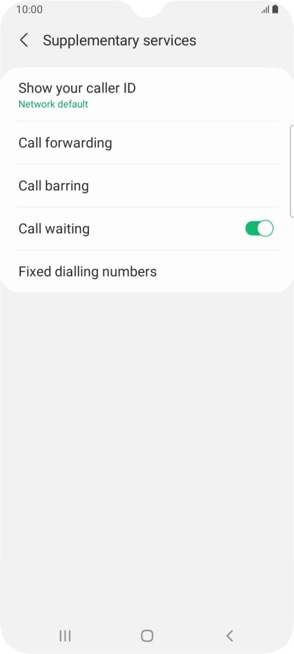 Press Fixed dialling numbers.