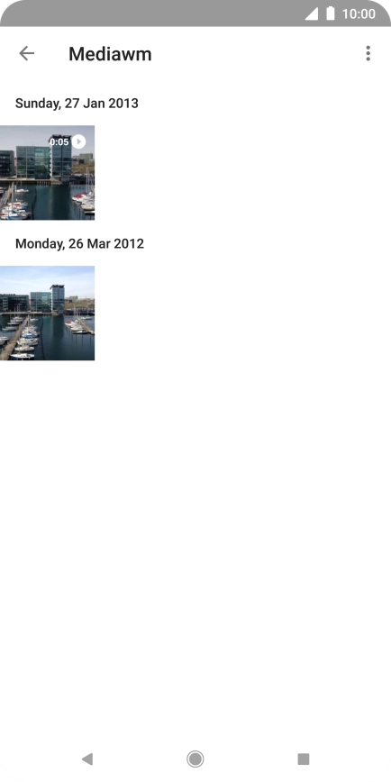 Press and hold the required picture.