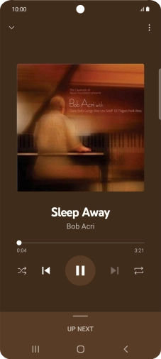 Press arrow right to go to the next audio file.
