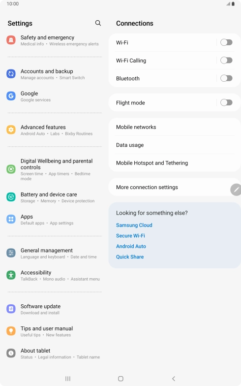 Press Accounts and backup.