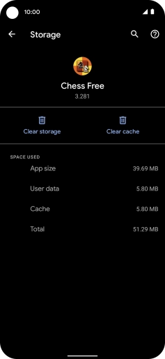 Press Clear cache.
